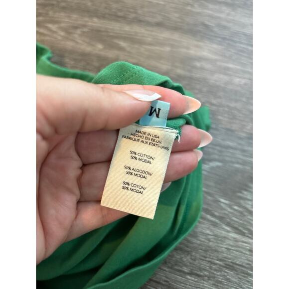 NWT Vintage Souls One Shoulder Crop Top In Green Size Medium - Picture 3 of 4